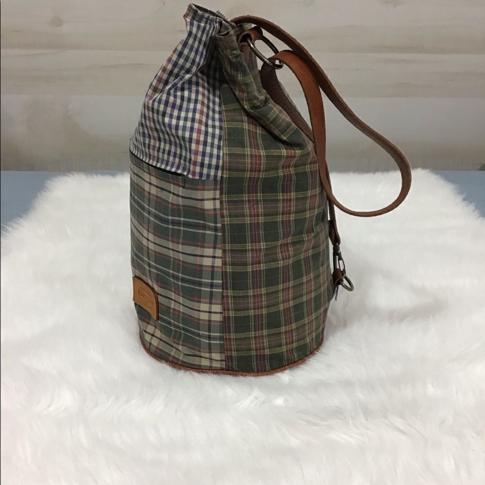 FOSSIL Checkered Print Shoulder/Duffle Bag - Picture 10 of 16